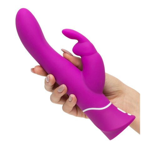 Vibrator curbat mov Happy Rabbit, 1 bucata, Wow Tech 616480