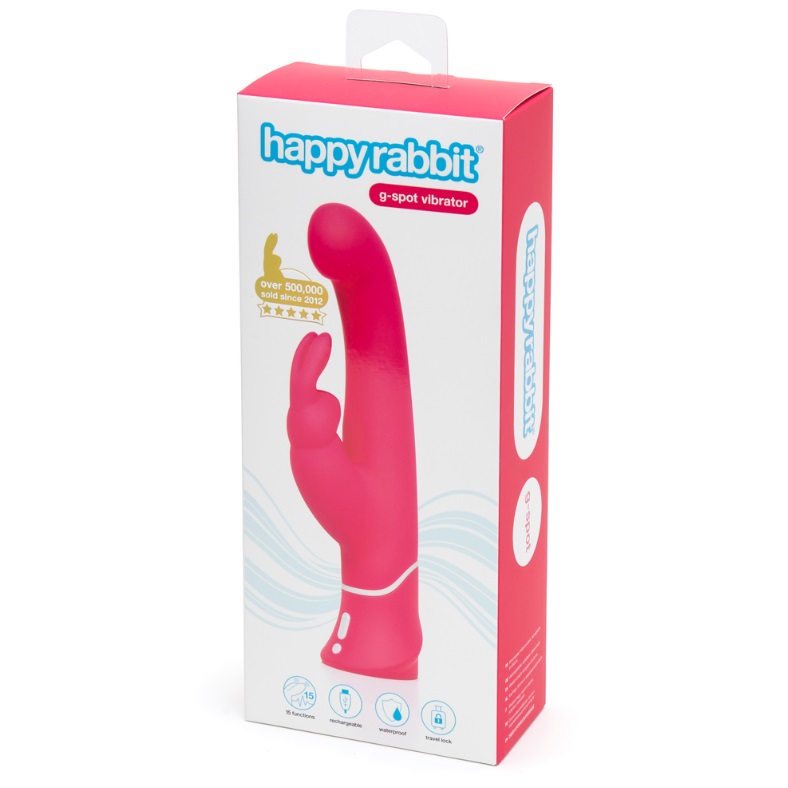 Vibrator roz G-Spot Happy Rabbit, 1 bucata, Wow Tech