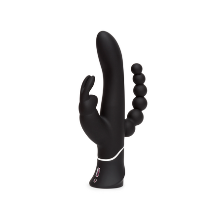 Vibrator Negru Triple Happy Rabbit, 1 bucata, Wow Tech 616487