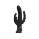 Vibrator Negru Triple Happy Rabbit, 1 bucata, Wow Tech 616487