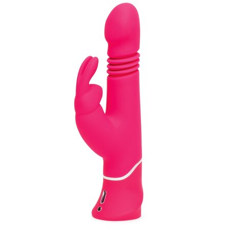 Vibrator Roz Thrusting Realistic Happy Rabbit, 1 bucata, Wow Tech 616490