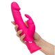 Vibrator Roz Realistic Dual Density Happy Rabbit, 1 bucata, Wow Tech 616501