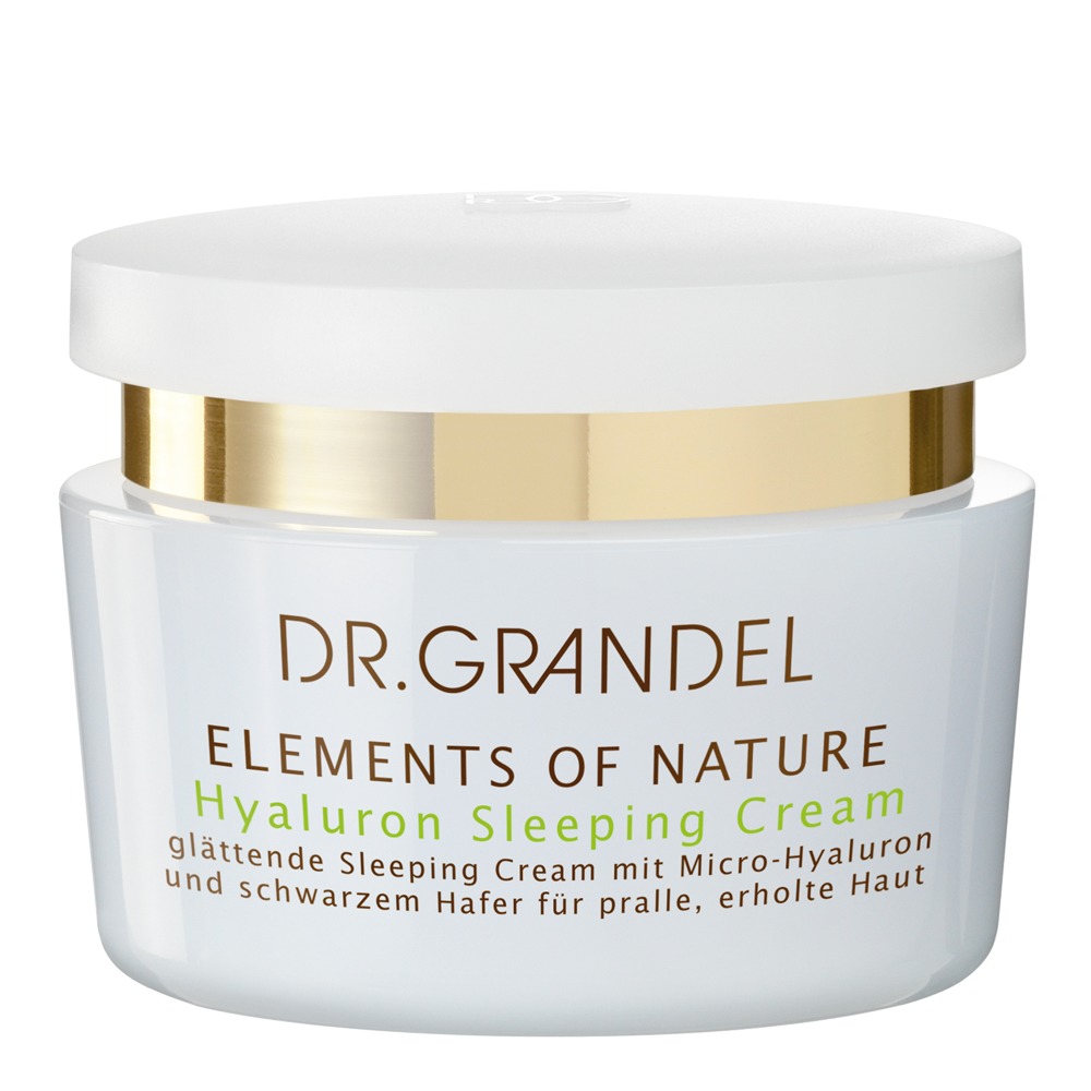 Crema de noapte cu acid hialuronic Hyaluron Sleeping Elements of Nature, 50 ml, Dr. Grandel