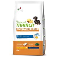 Hrana uscata fara gluten cu ou pentru cainii adulti de talie mica sau foarte mica, 2 kg, Natural Trainer
