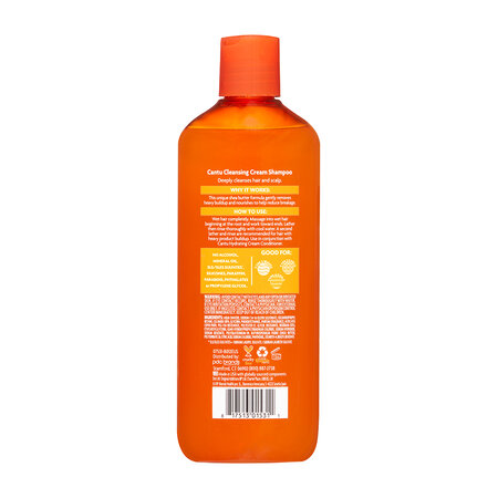 Sampon crema cu unt de shea pentru curatare profunda a parului For Natural, 400 ml, Cantu 616645