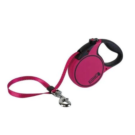 Lesa retractabila fucsia Terrain, S, 1 bucata, Kong Retractable 616678