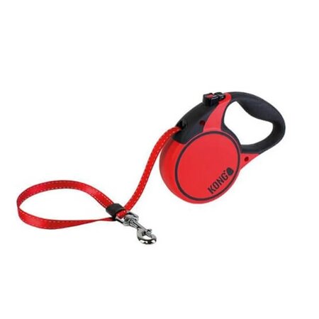 Lesa retractabila rosie Terrain, S, 1 bucata, Kong Retractable 616679