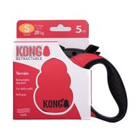 Lesa retractabila rosie Terrain, S, 1 bucata, Kong Retractable