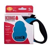 Lesa retractabila albastra Terrain, S, 1 bucata, Kong Retractable