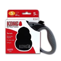 Lesa retractabila neagra Terrain, S, 1 bucata, Kong Retractable