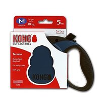 Lesa retractabila albastra Terrain, M, 1 bucata, Kong Retractable