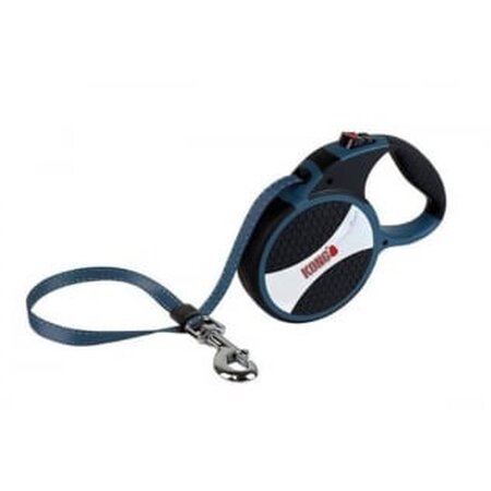 Lesa retractabila albastra pentru caini Explore, Marimea L, 1 bucata, Kong Retractable 616707