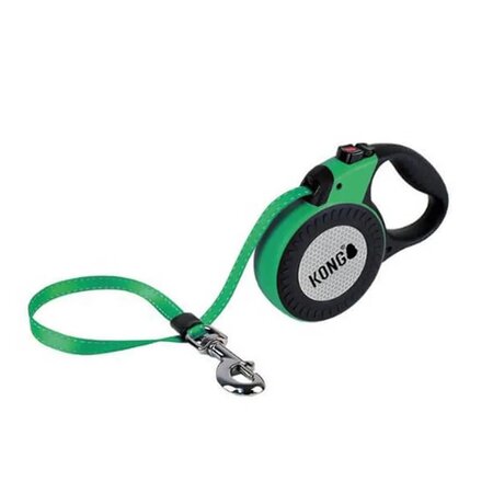 Lesa retractabila reflectorizanta verde Reflect, M, 1 bucata, Kong Retractable 616712
