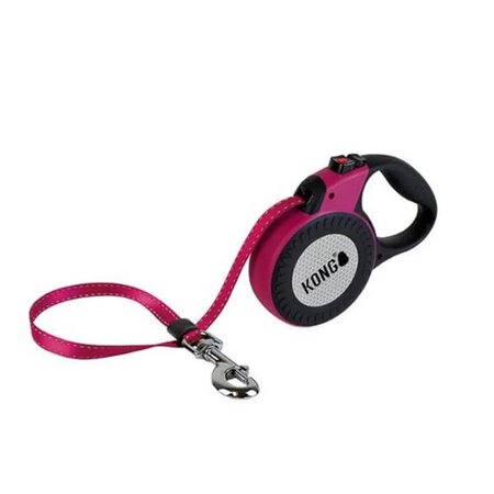 Lesa retractabila reflectorizanta fucsia Reflect, L, 1 bucata, Kong Retractable 616713