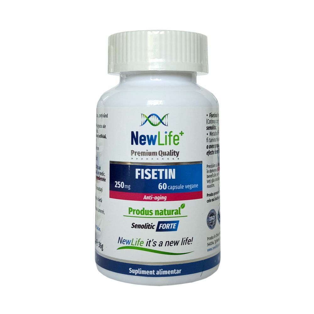 Fisetin, 250 mg, 60 capsule vegetale, NewLife+