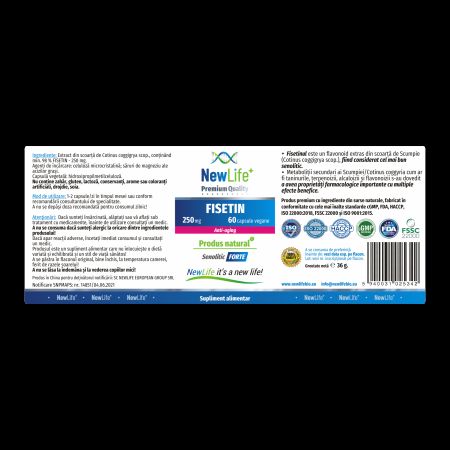 Fisetin, 250 mg, 60 capsule vegetale, NewLife+ 700102