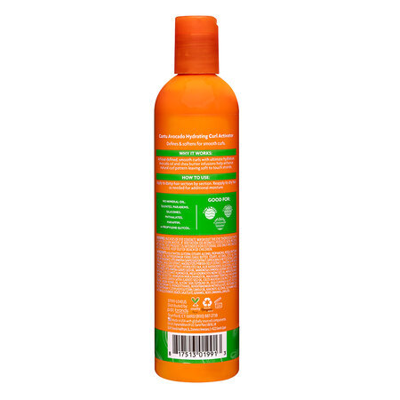 Crema pentru activarea parului cret cu ulei de avocado, 355 ml, Cantu 616812
