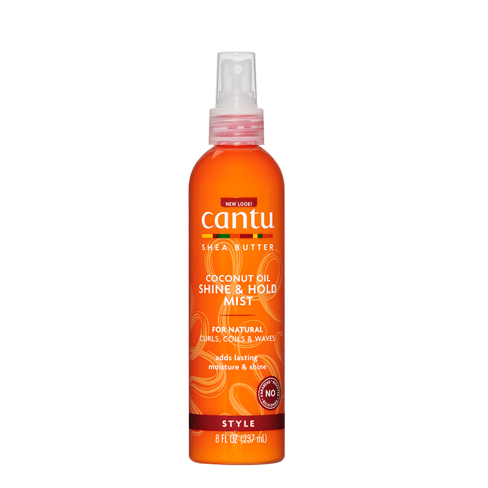 Spray de par cu ulei de cocos Shine & Hold Mist Style, 237 ml, Cantu