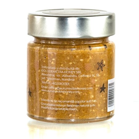 Miere cruda de tei cu susan rumenit Desert Rose, 300 g, Aurum Noble Honey 616952