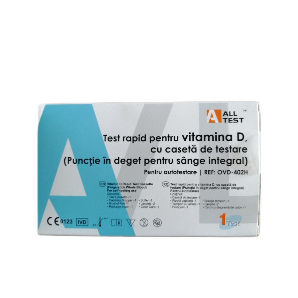 Test rapid pentru Vitamina D (punctie in deget), 1 bucata, AllTest