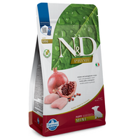 Hrana uscata cu pui si rodie pentru caini N&D Prime Puppy Mini, 800 g, Farmina
