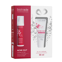 Pachet Acne Out Lotiune activa + Acne Out Oxy Wash, 60+50ml, Biotrade