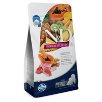 Hrana uscata cu miel si fructe tropicale pentru caini N&D Tropical Selection Medium/Maxi Puppy, 2000 g, Farmina