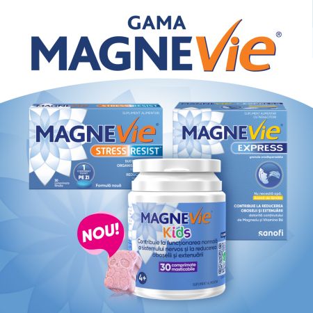 MagneVie Stress Resist Ashwagandha, 30 comprimate filmate, Sanofi 647149