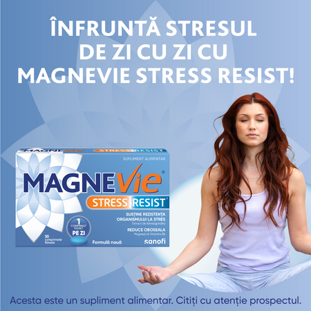 MagneVie Stress Resist Ashwagandha, 30 comprimate filmate, Sanofi 639176