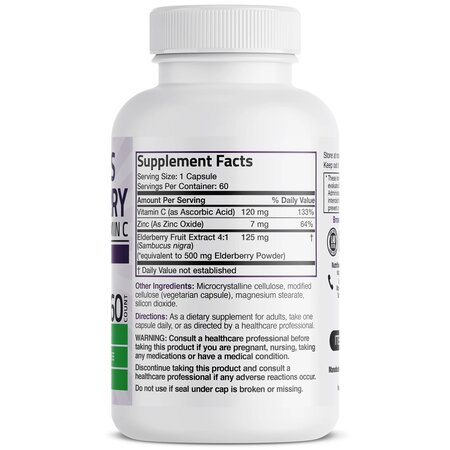 Extract de Soc cu Zinc si Vitamin C, 60 capsule, Bronson 617156