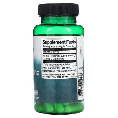 L-Methionine AjiPure, 60 capsule, Swanson 617248