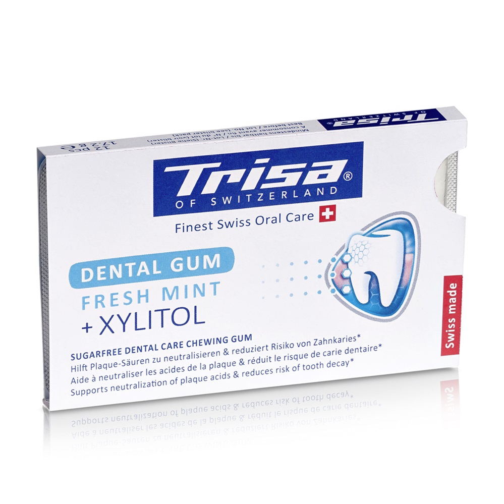 Guma dentara Dental Care, 12 bucati, Trisa