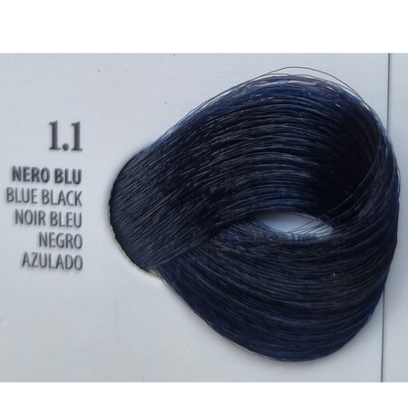 Vopsea permanenta rapida 10 minute 1.1 Blue Black, 100 ml, Xhensil 617697