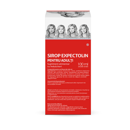 Sirop cu miere, iedera, zinc si acetilcisteina Meltus Expectolin, 100 ml, Labormed 617356