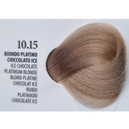 Vopsea permanenta rapida 10 minute 10.15 Ice Chocolate Platinum Blonde, 100 ml, Xhensil 617376