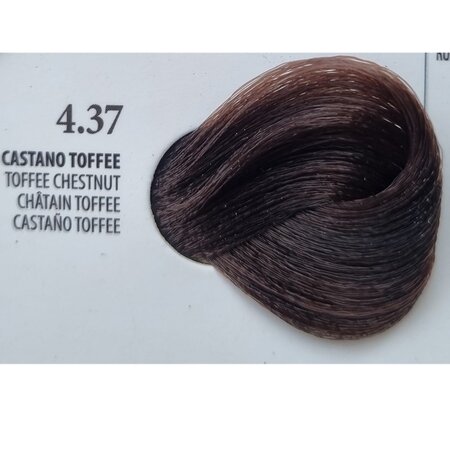 Vopsea permanenta rapida 10 minute 4.37 Toffee Chestnut, 100 ml, Xhensil 617435
