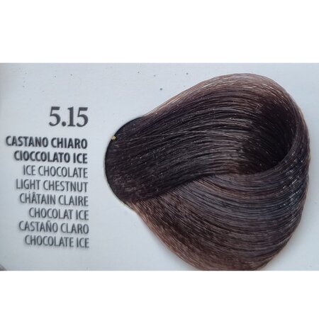 Vopsea permanenta rapida 10 minute 5.15 Ice Chocolate Light Chestnut, 100 ml, Xhensil 617768