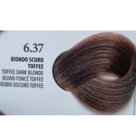 Vopsea permanenta rapida 10 minute 6.37 Toffee Dark Blonde, 100 ml, Xhensil 617490