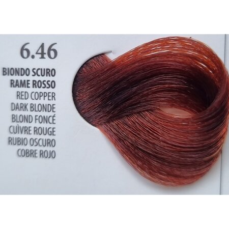 Vopsea permanenta rapida 10 minute 6.46 Red Cooper Dark Blonde, 100 ml, Xhensil 617493