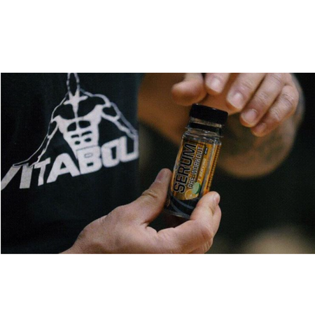 Shot pre-workout cu aroma de mar verde Serum Green Apple, 60 ml, Vitabolic 617508