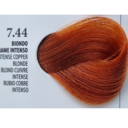Vopsea permanenta rapida 10 minute 7.44 Intense Cooper Blonde, 100 ml, Xhensil 617512