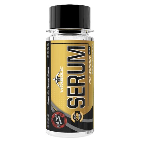 Shot pre-workout cu aroma de fructe de padure Serum Forest Fruits, 60 ml, Vitabolic