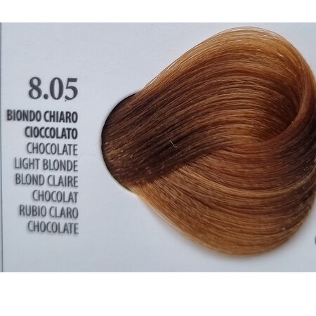 Vopsea permanenta rapida 10 minute 8.05 Chocolate Light Blonde, 100 ml, Xhensil 617545