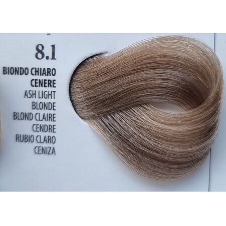 Vopsea permanenta rapida 10 minute 8.1 Ash Light Blonde, 100 ml, Xhensil 617547