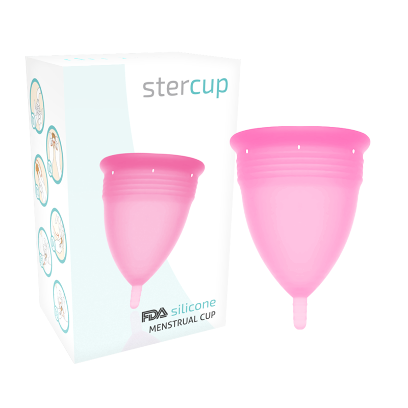 Cupa menstruala roz, marimea L, 1 bucata, Stercup