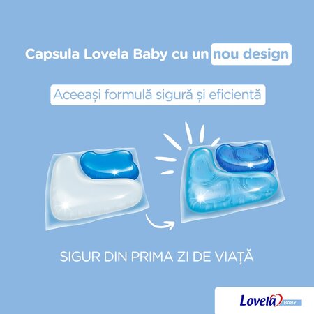 Detergent capsule pentru rufe albe si colorate, 11 bucati, Lovela Baby 617736