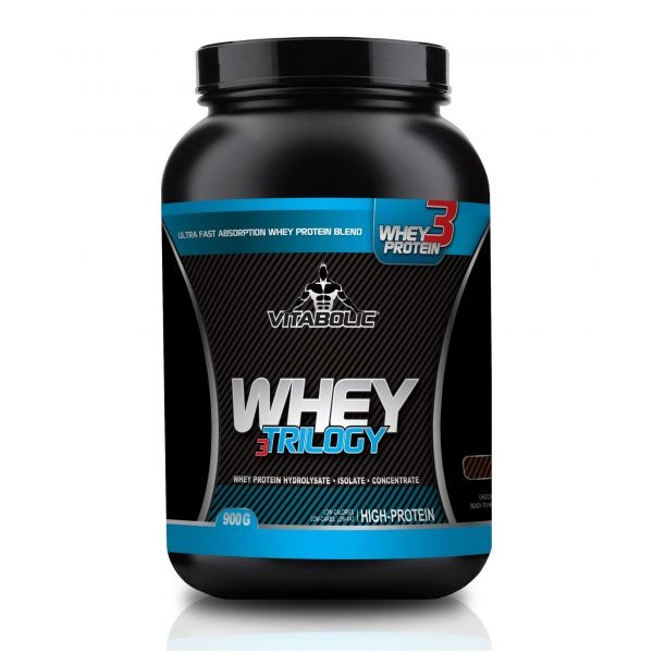 Pudra proteica cu aroma de vanilie Whey Trilogy Standard, 900 g, Vitabolic