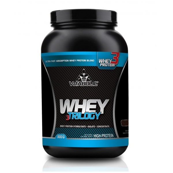 Pudra proteica cu aroma de Cookies and Cream Whey Trilogy Standard, 900 g, Vitabolic