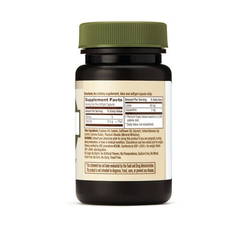 Lutein, 40 mg, 30 capsule gelatinoase, Gnc 618027