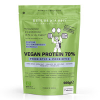 Pudra proteica 70% cu aroma de cookies Vegan Protein, 500 g, Republica Bio